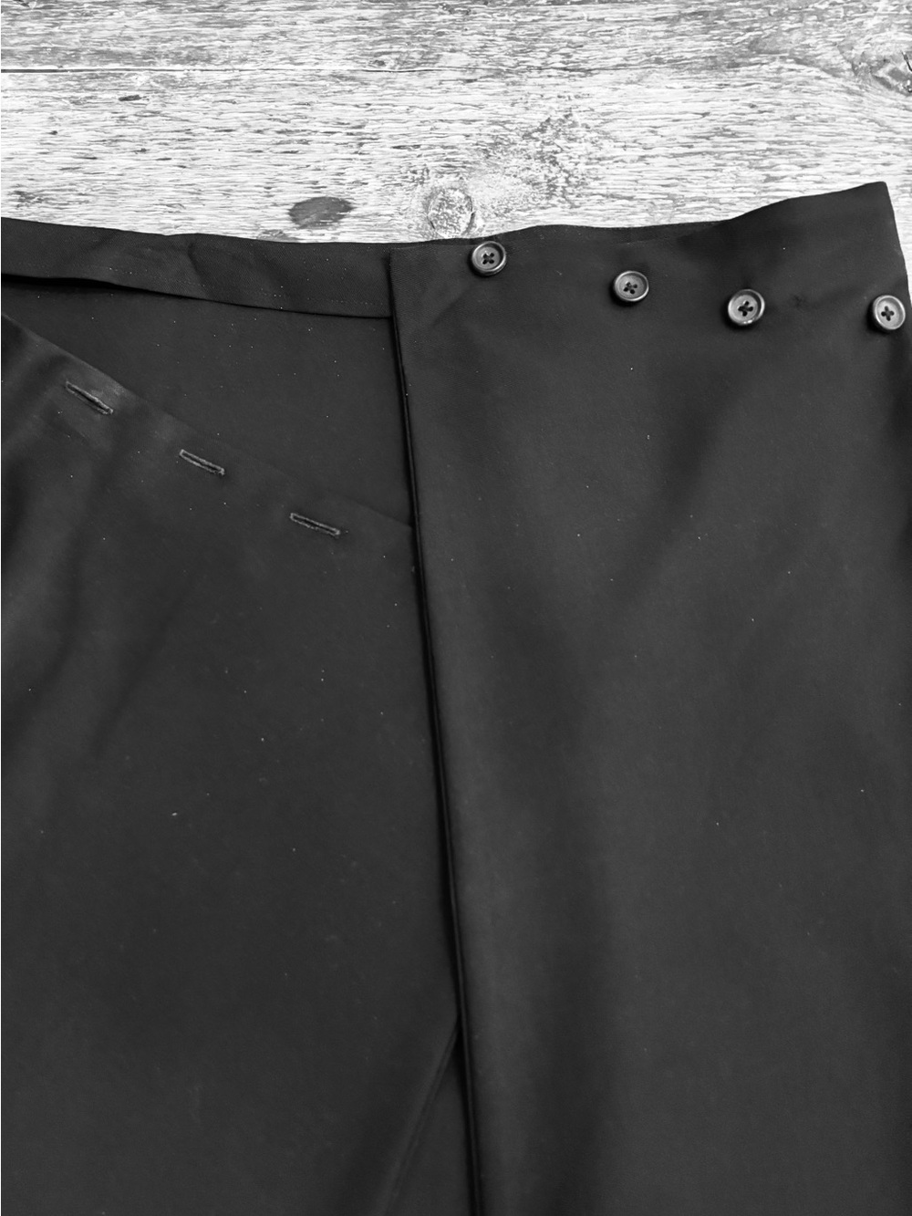 Vtg 90s Yohji Yamamoto Edgy Asymmetrical Archival Wrap Skirt Made in France (S) - Picture 4 of 5